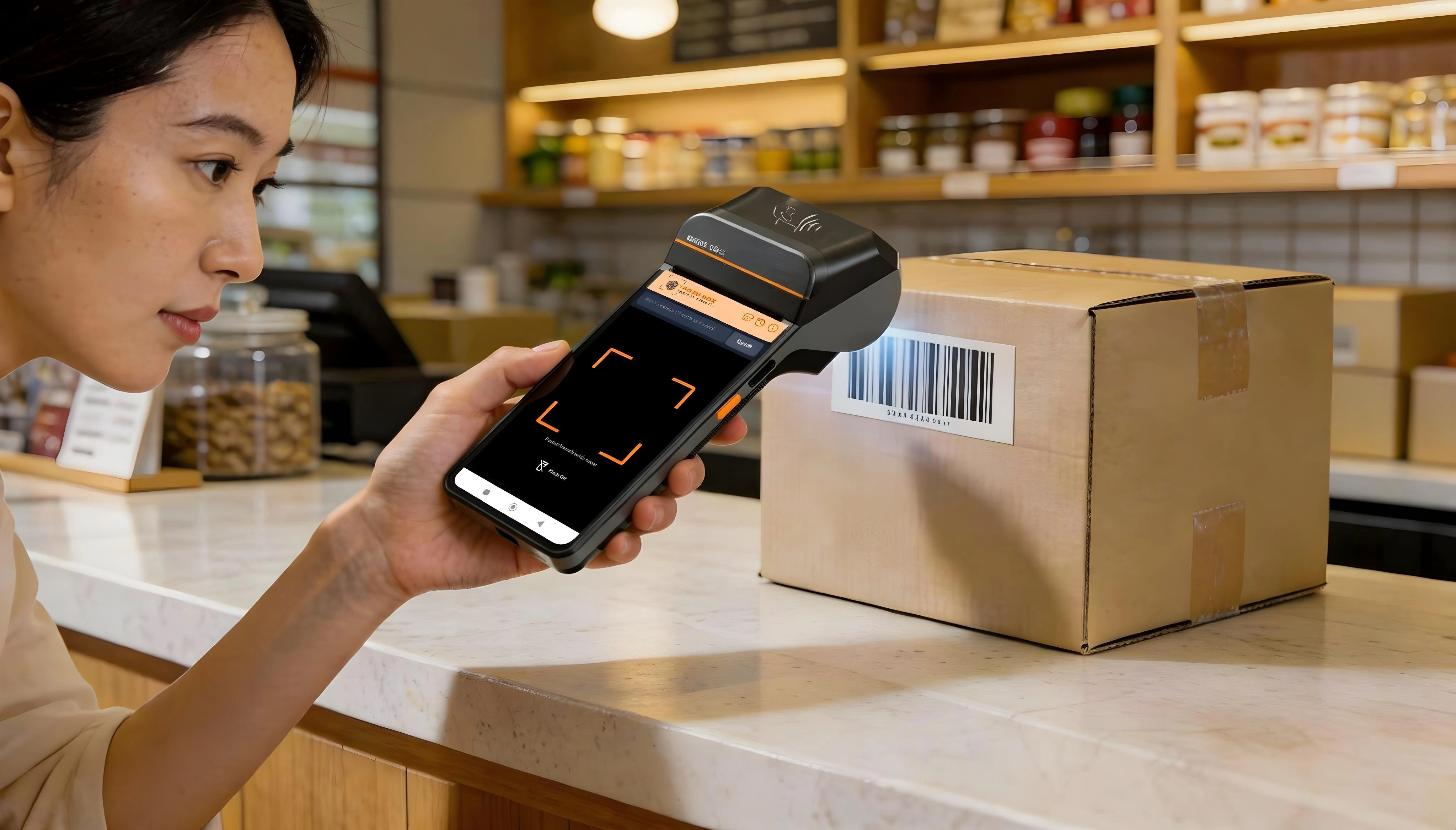 Real-Time Stock Tracking showing barcode scanning and inventory updates